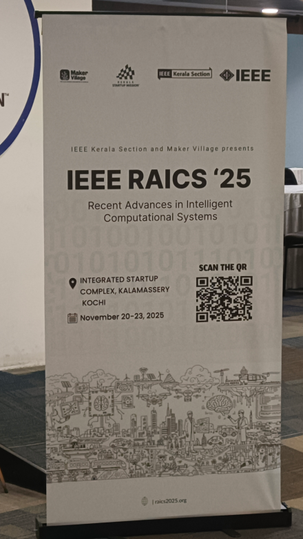 IEEE RAICS 2025 – Recent Advances in Intelligent Computational Systems