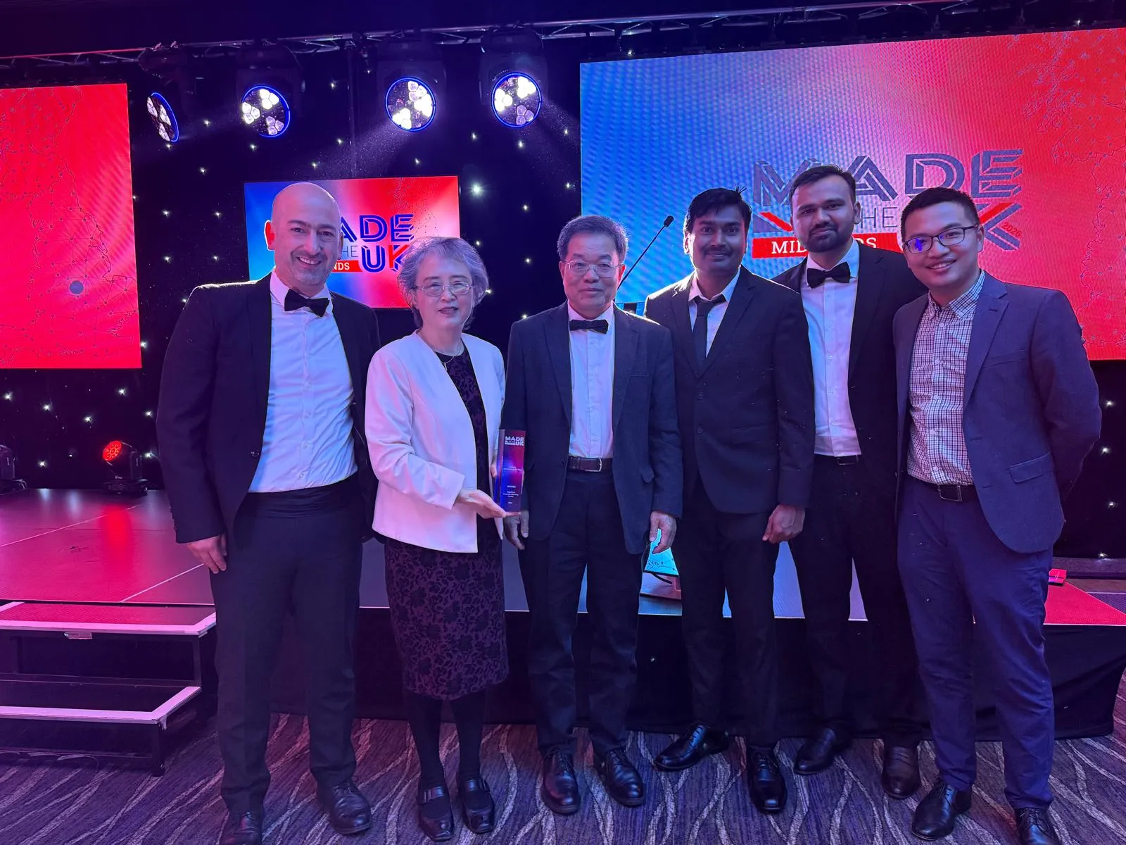 Loughborough University team celebrating the Made In the Midlands Award 2026